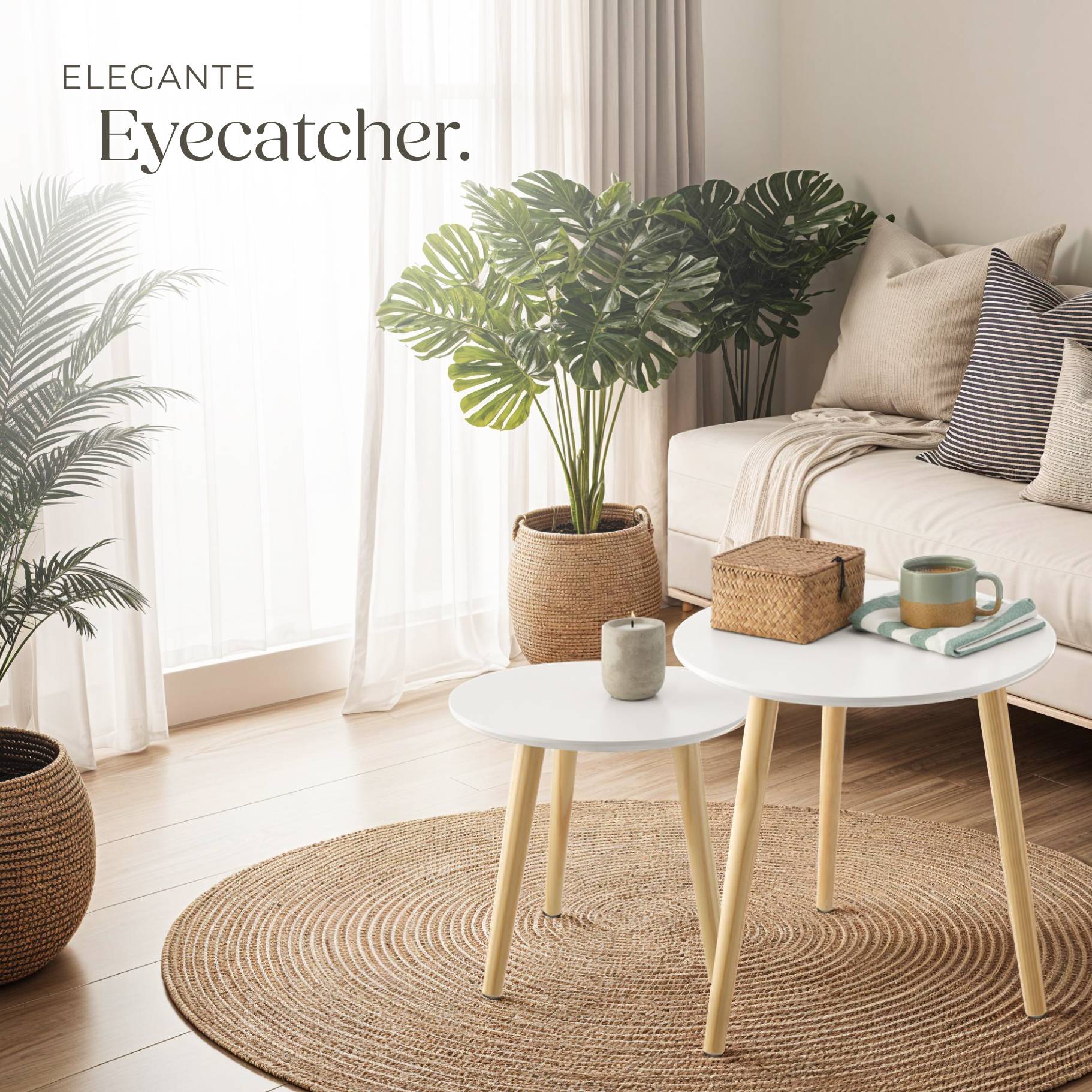 2er Set Beistelltisch Skaland