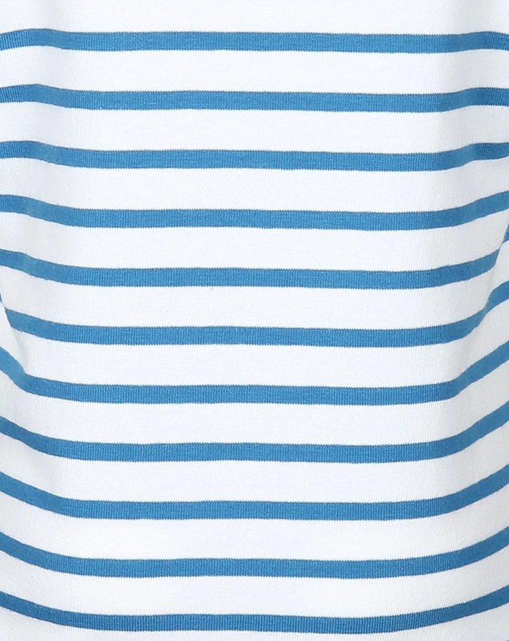 T-Shirt RAKETE mit Wendepailletten gestreift in weiß/blau