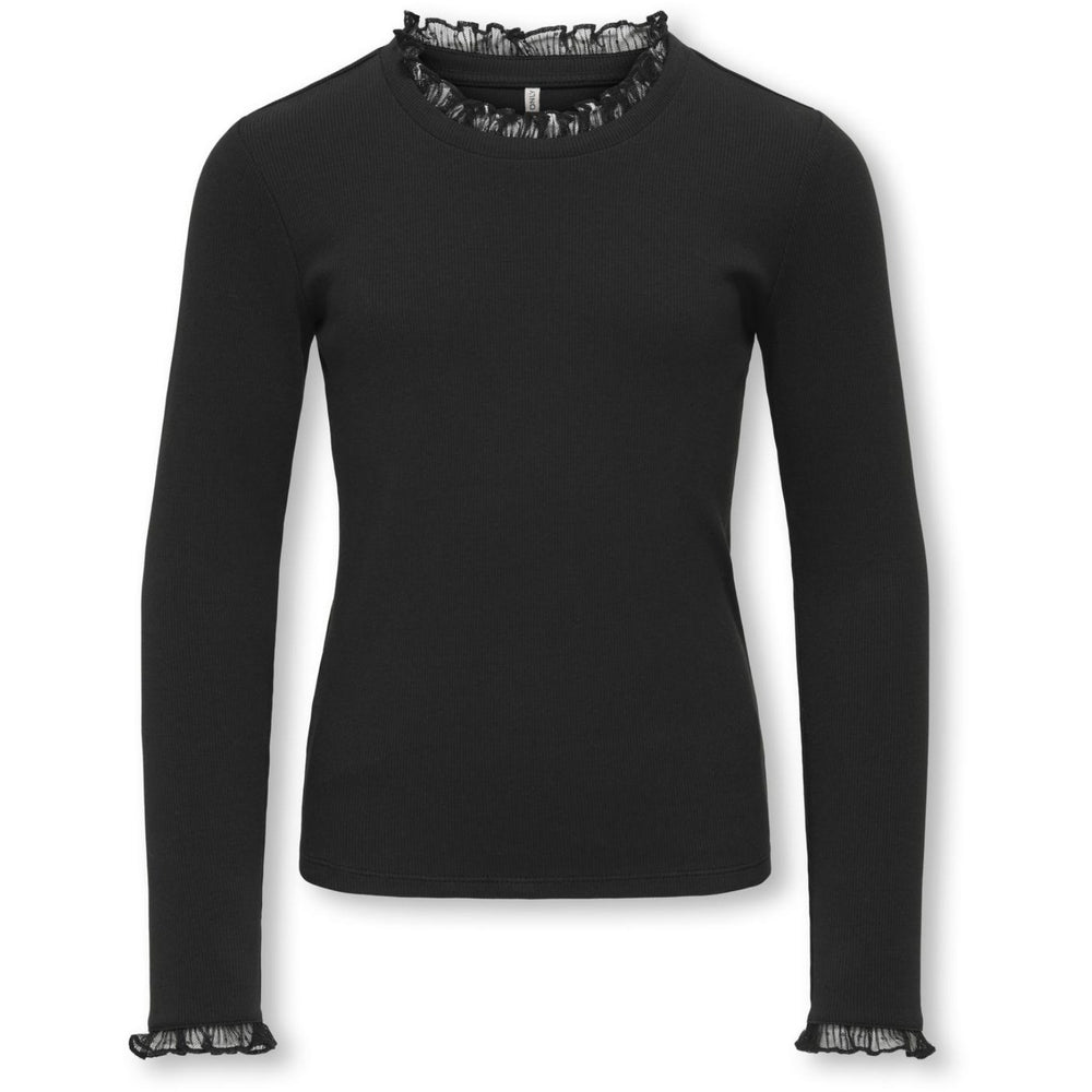 Køb kids ONLY Black Kogleslie L/S Lace Mix Top Jrs