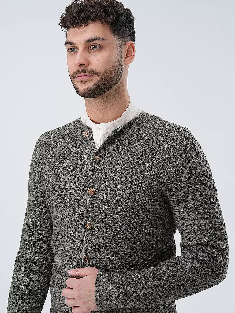GOTTSEIDANK Trachtenstrickjacke XAVER grau