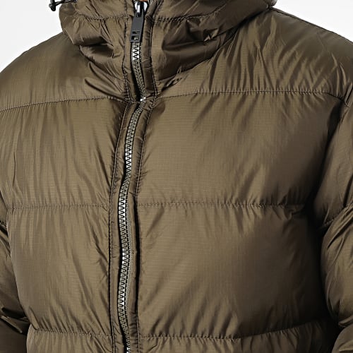 Doudoune Longue Capuche TR-2201 Vert Kaki