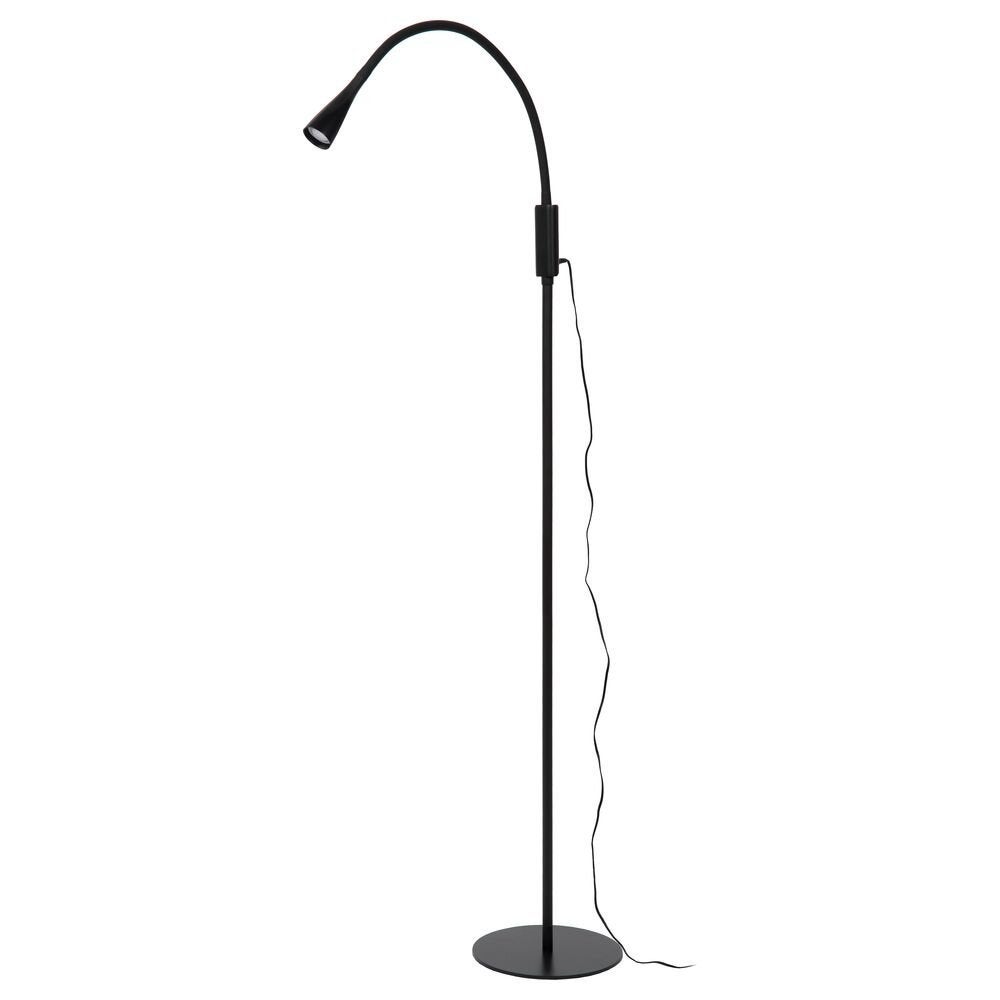 Zozy LED vloerlamp van kunststof in zwart