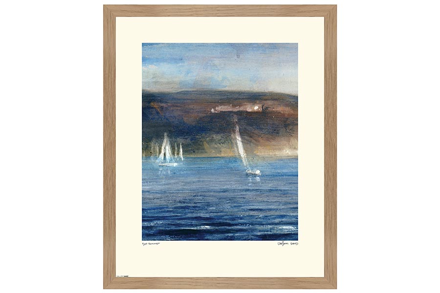 Kystsommer bilde 40x50 cm. Innrammet med plexiglass.