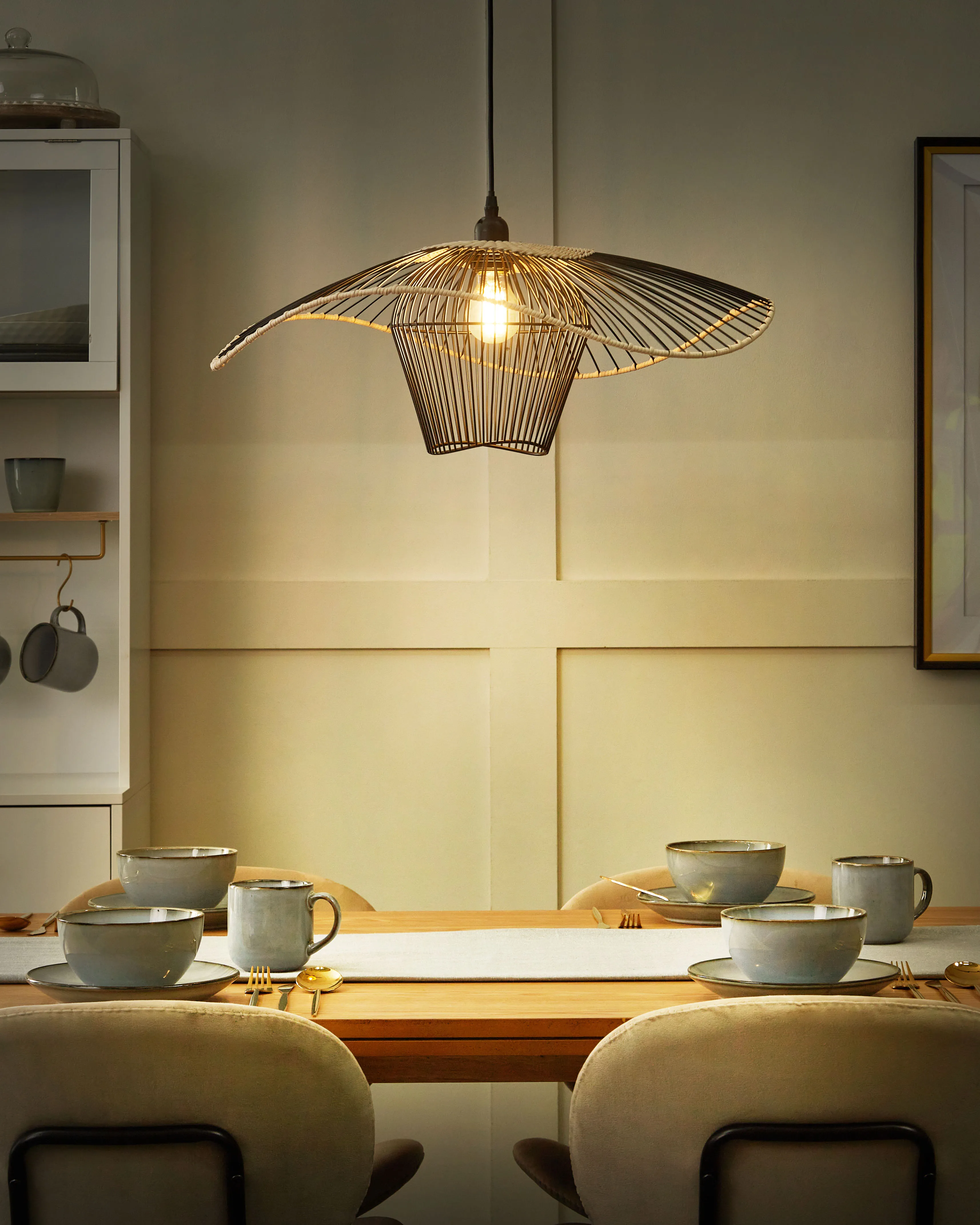 Hanglamp LUNGA Metaal Zwart