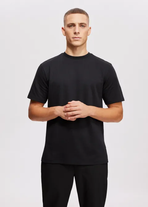 Basic t-shirt zwart (ZWART)