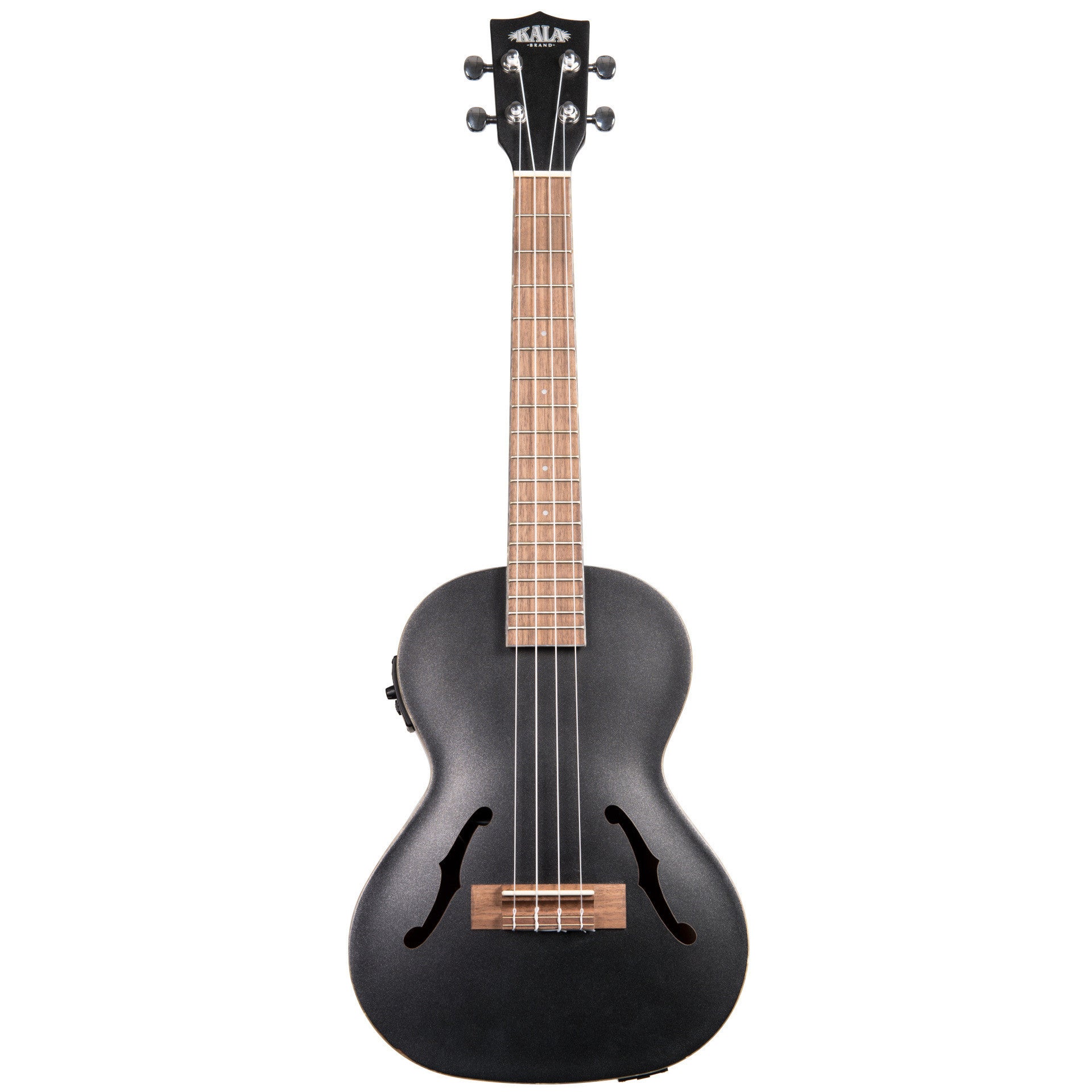 Kala Jazz Tenor Ukulele Metallic Black met soft-case