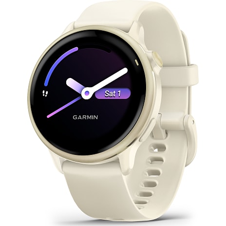 Garmin Vivoactive 6 smartwatch - Bone/Lunar Gold