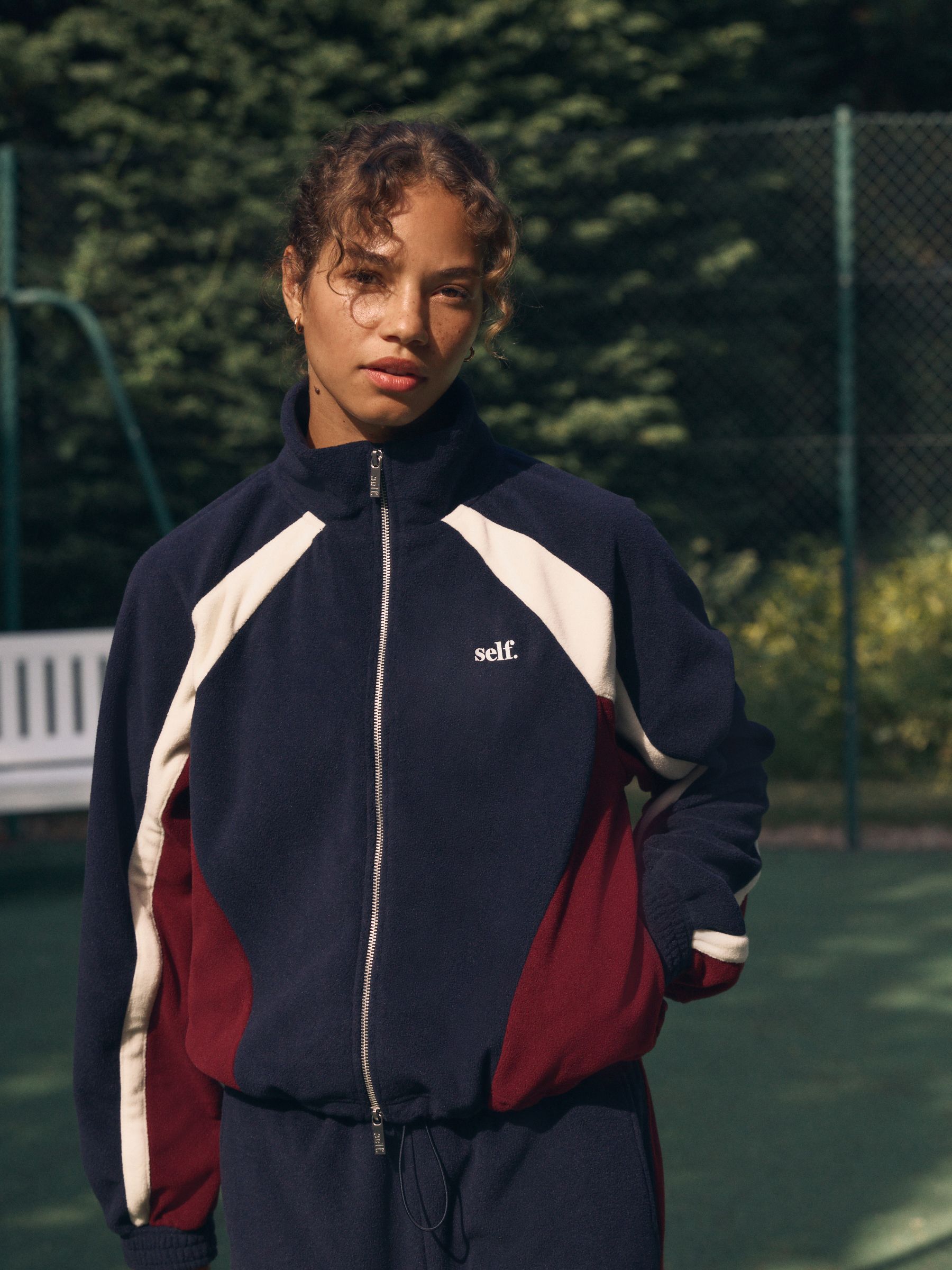 self. Micro Fleece Zip Through Jacket