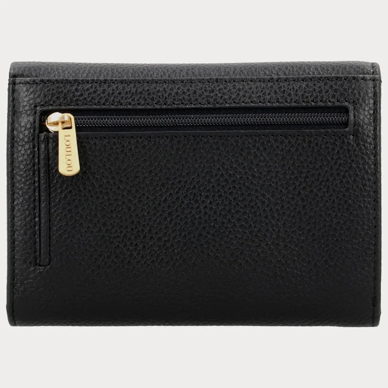LouLou Essentiels Portemonnee RFID Petit Fleur Black