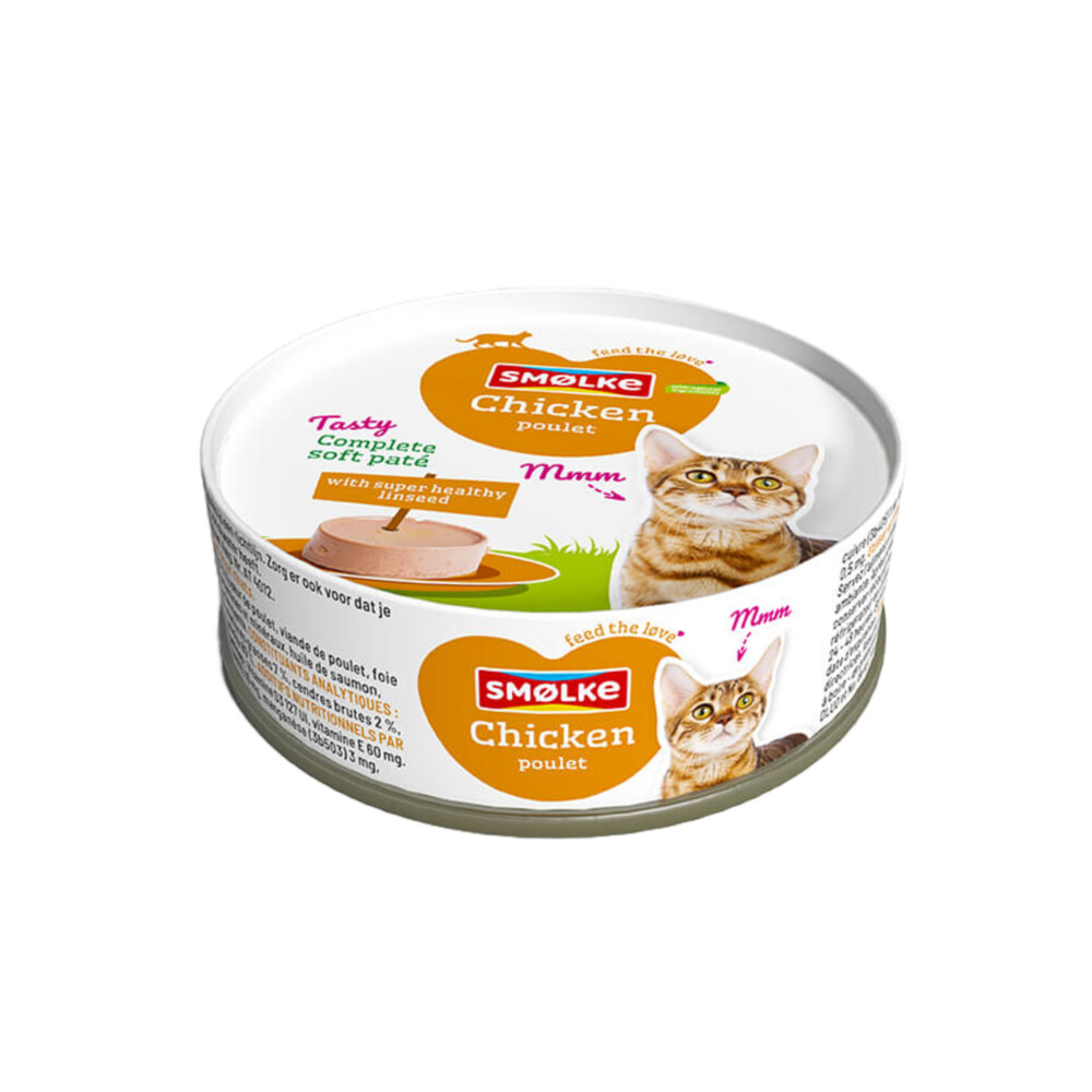 Smolke Kattenvoer Soft Paté Kip80 gr