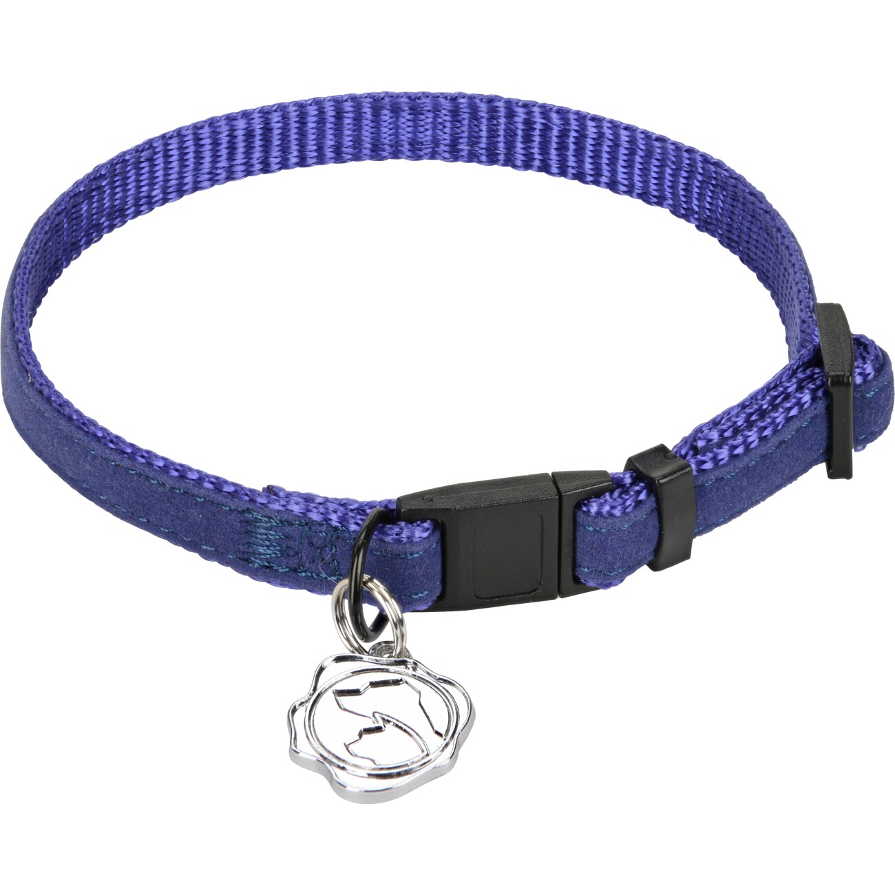 MORE LIFESTYLEPETS Katzenhalsband Royal Baumwolle blau