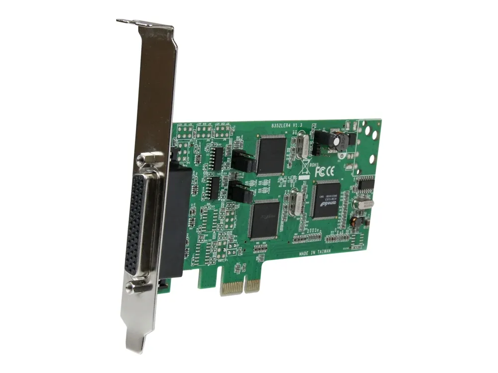 StarTech.com 4 Port PCI Express PCIe Serial Combo Card - Seriel adapter - PCIe - RS-232, RS-422, RS-485 - 4 porte - for P/N: BNDTB10GI, BNDTB210GSFP, BNDTB310GNDP, BNDTB410GSFP, BNDTB4M2E1, BNDTBUSB3142