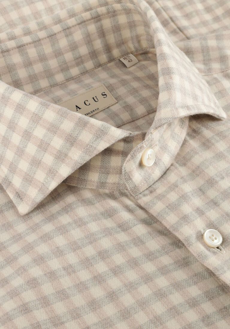 beige xacus casual overhemd 91338 721ml