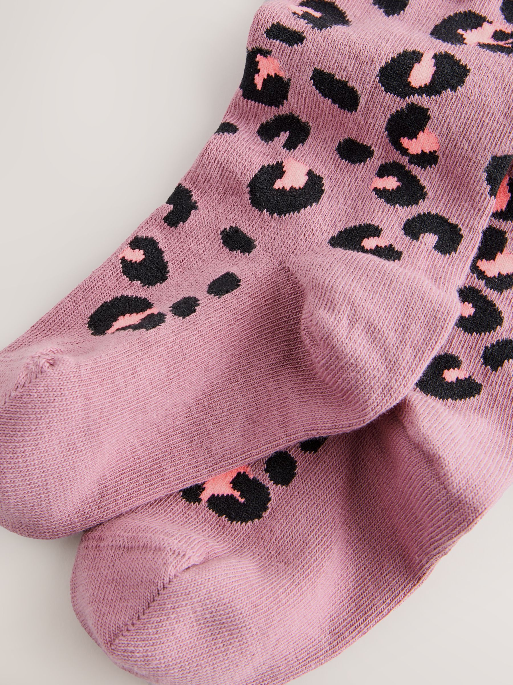 Paars - Cotton Rich Animal Print Tights