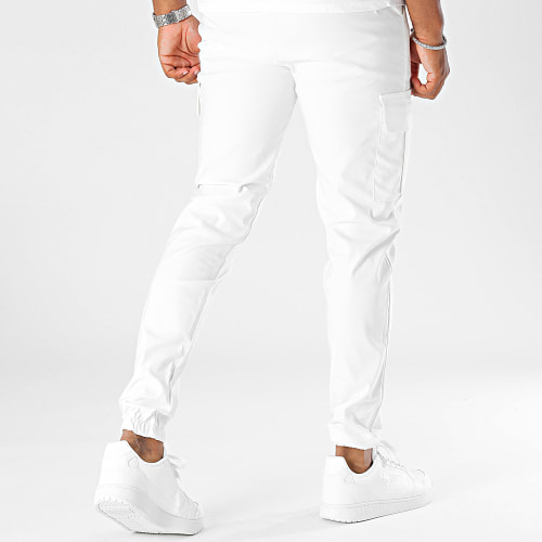 Pantalon Cargo Blanc