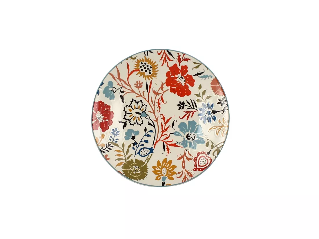 Novastyl - Lot 6 Assiettes Calottes Jaipur 19cm En Gres