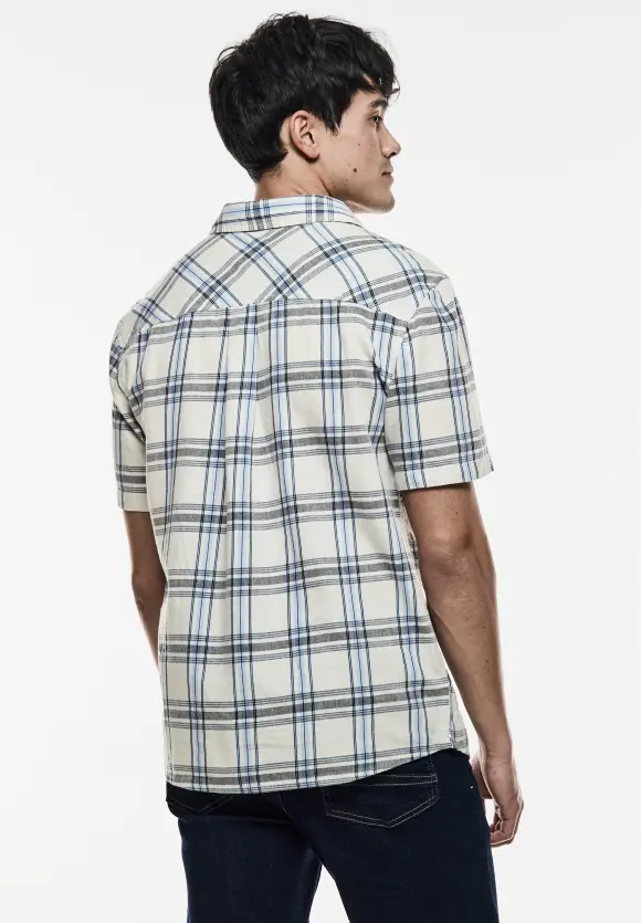 Hemd mit Karomuster - deep navy blue
