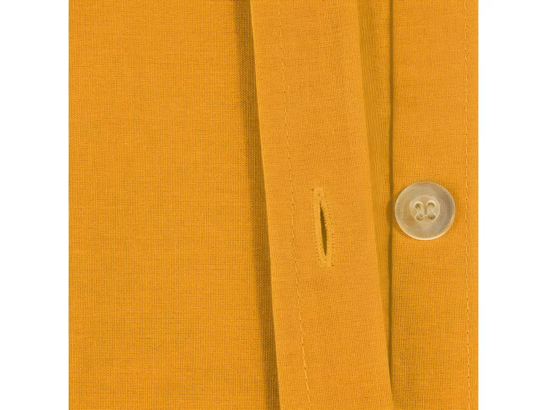 Housse de couette 2 Personnes en Coton Ocre 240 x 220 cm