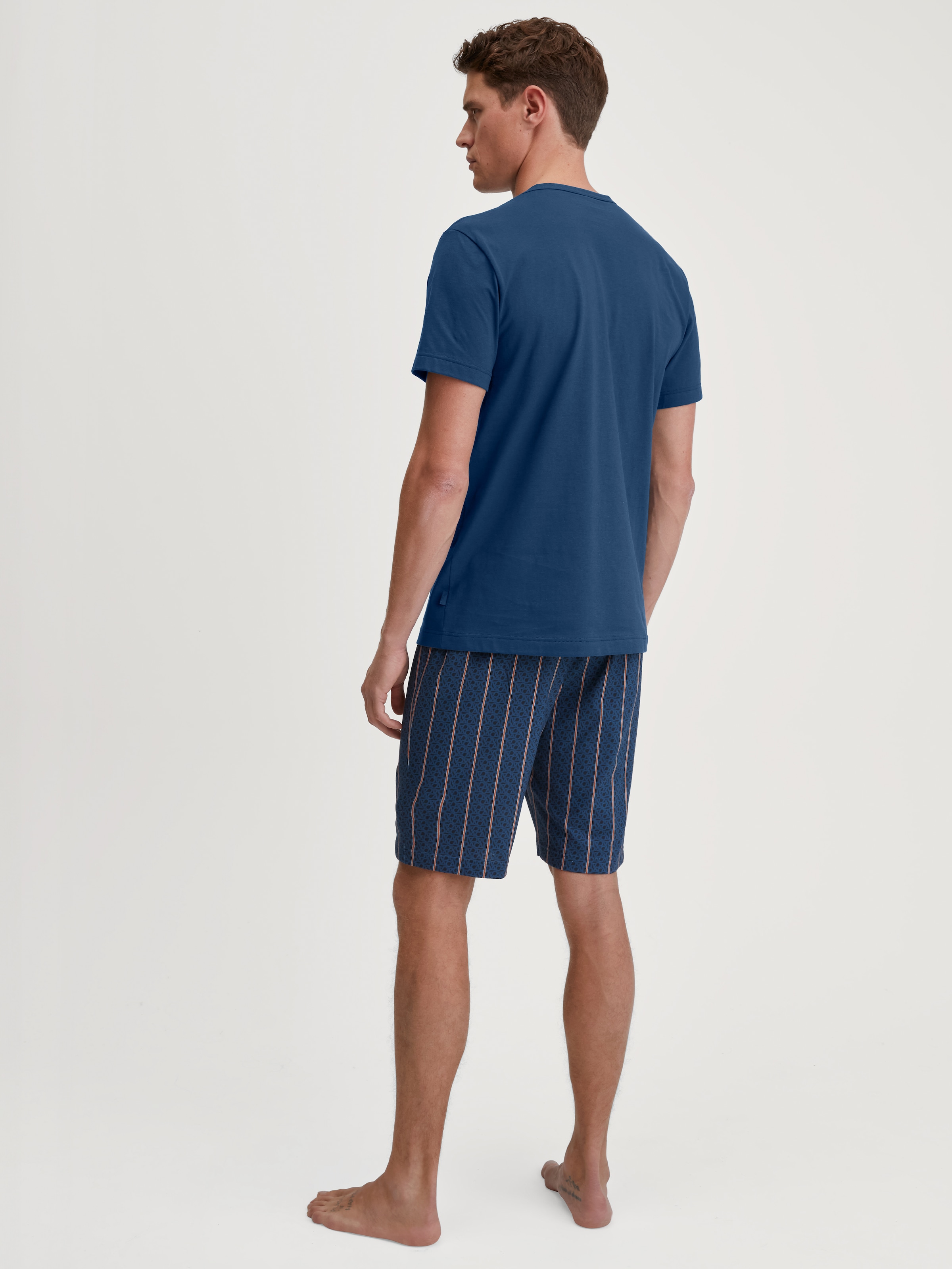 CALIDA Shorty »Relax Imprint 1« 2 Stk. tlg., mit Rundhalsausschnitt, Knopfleiste, kurze Ärmel, Single Jersey