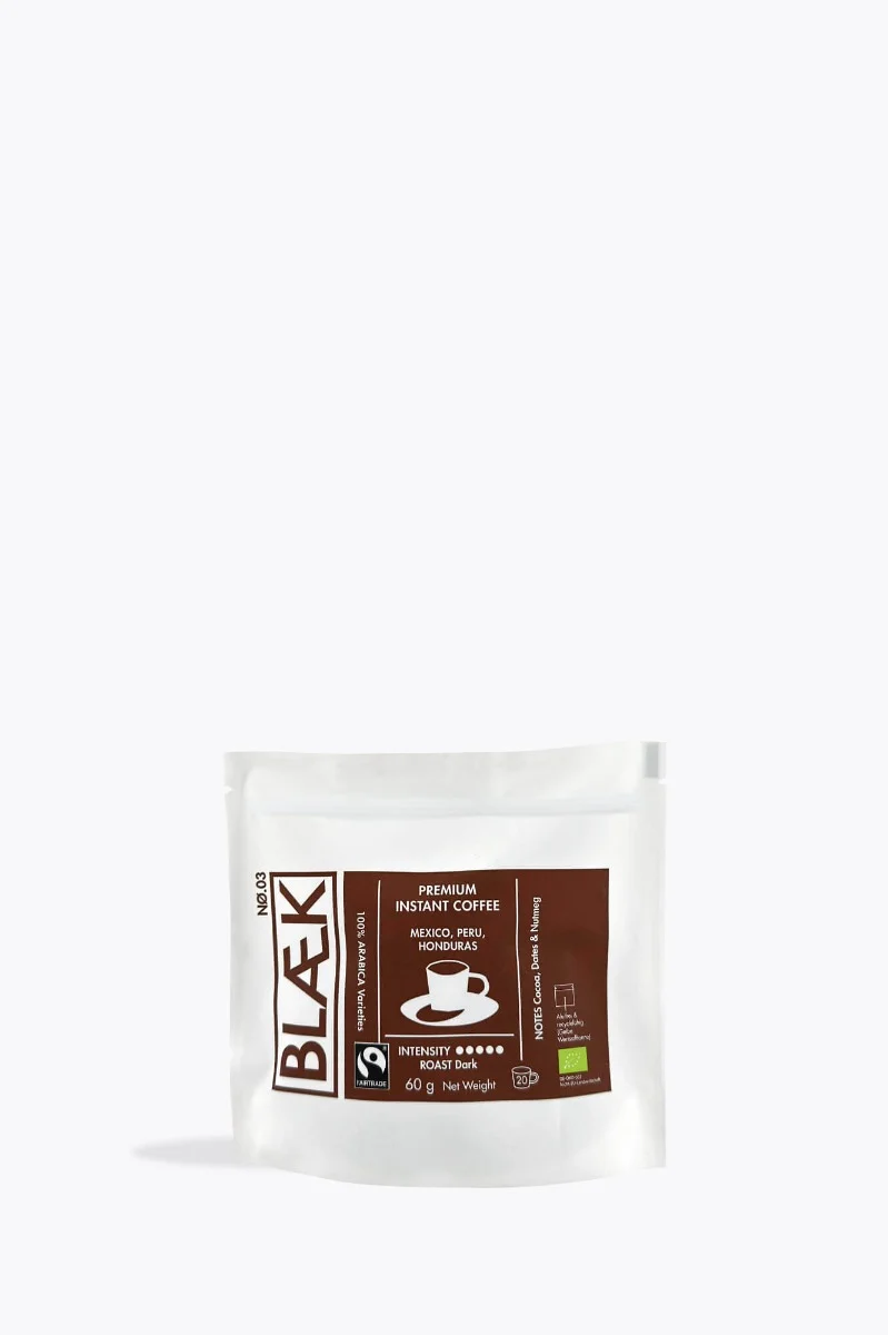 BLÆK Organic Instant Coffee No. 3 Dark Roast Bio 60g