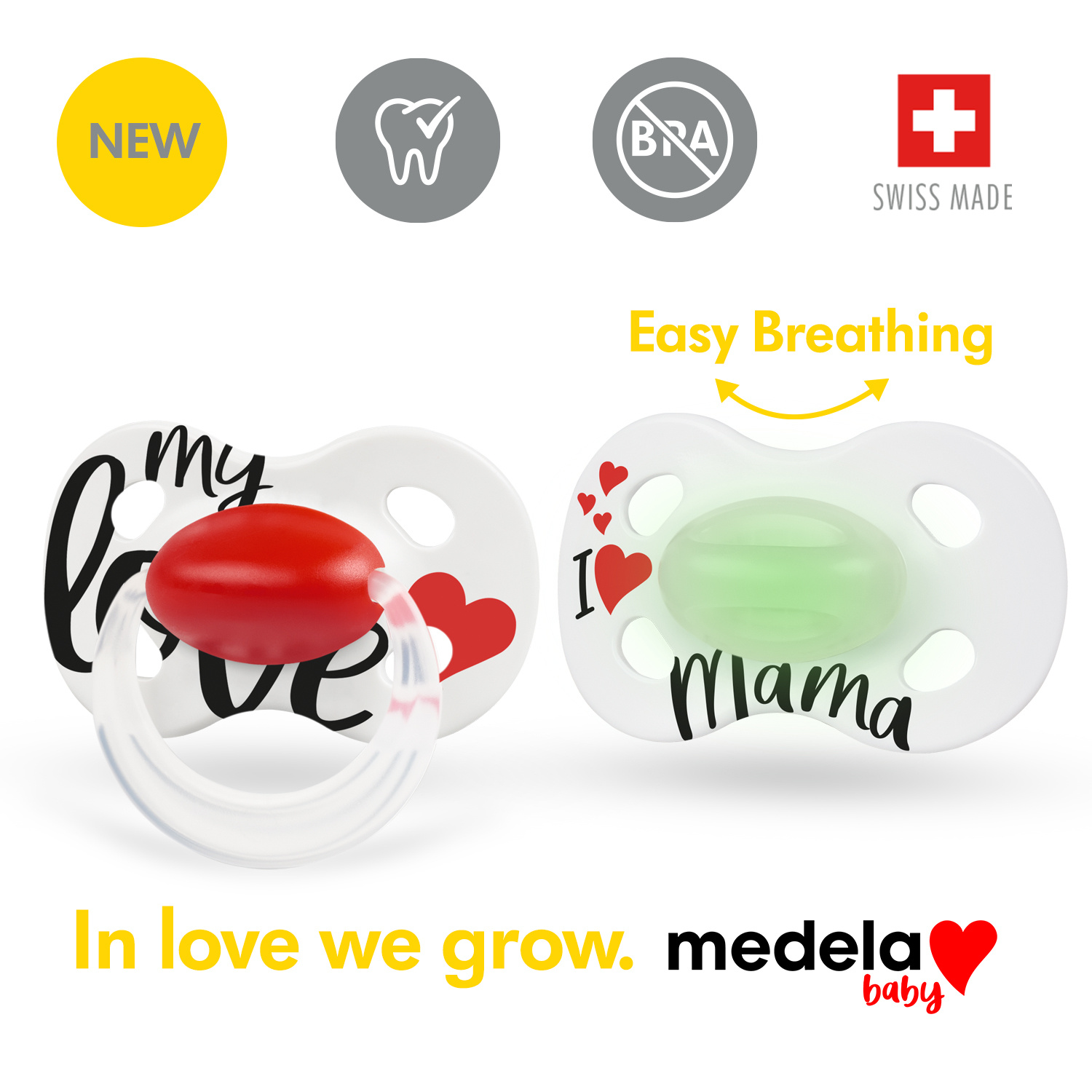 MEDELA Baby Nuggi Day&Night 6-18 Signature Love 2 Stk