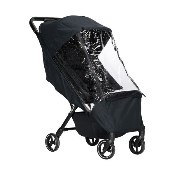 Dubatti Smart Buggy - E2 - Brown / Dark Grey | Regenhoes Buggy | Summer Seatliner | Bumper Bar Zwart