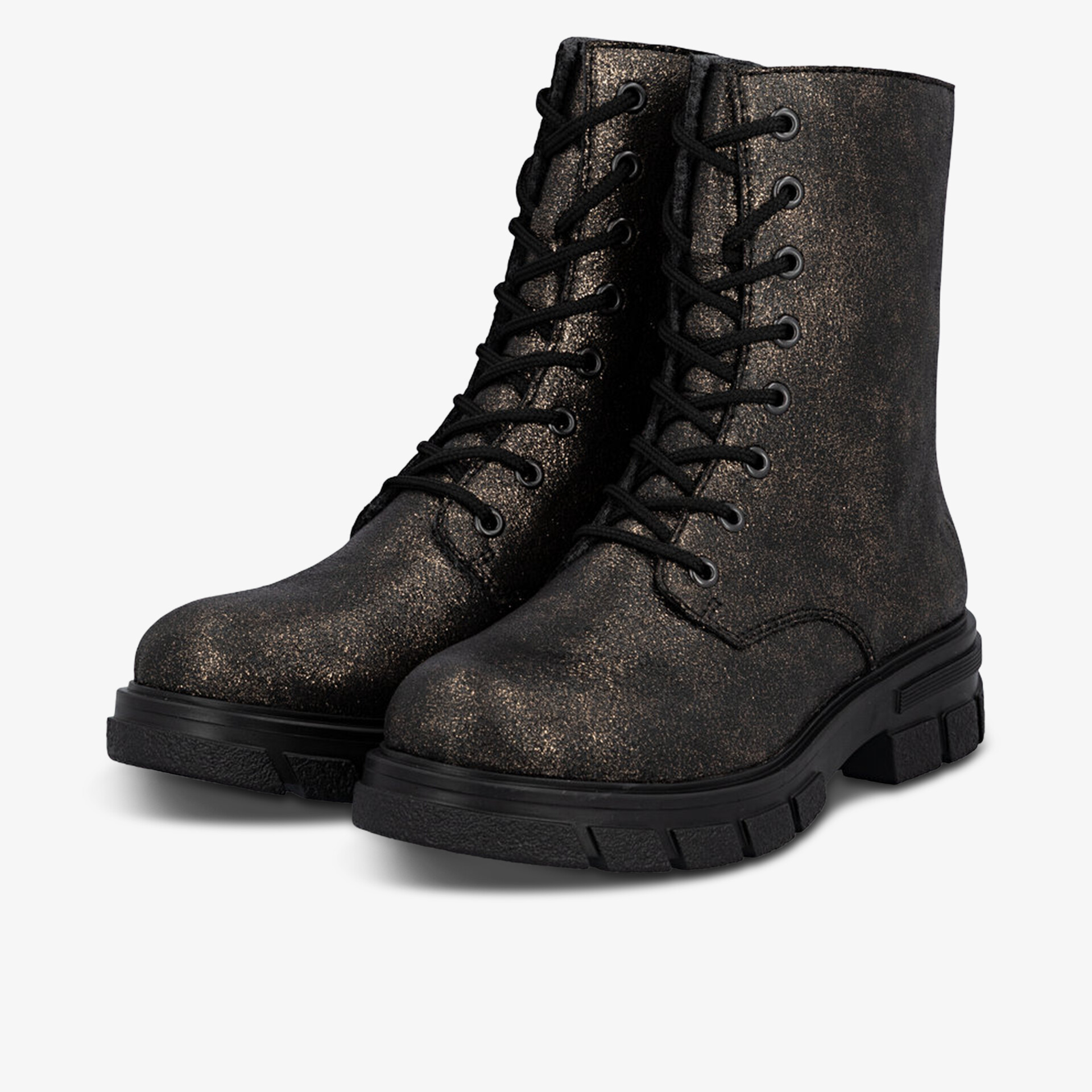 rieker Damen Schnürstiefeletten gold