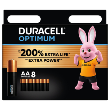 Duracell Batterij AA Alkaline Optimum 8 stuks