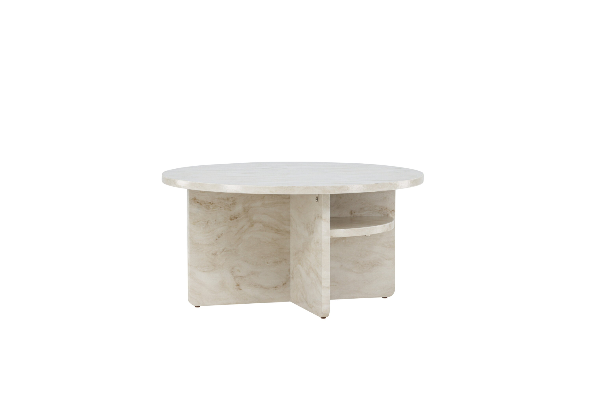Kuopio Salontafel - ø85 cm - Marmer look