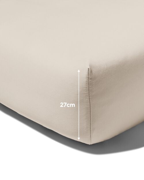 drap-housse satin 180x220 sable