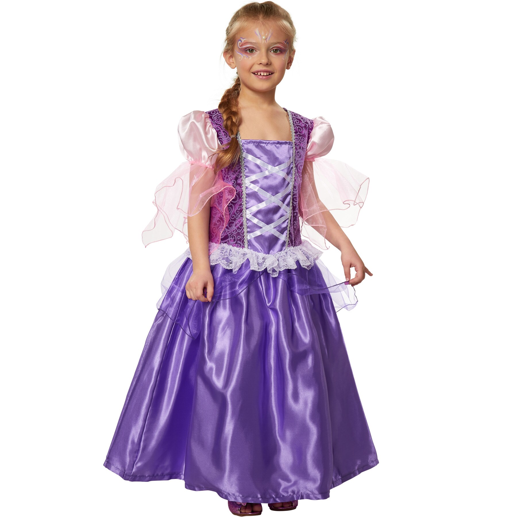 tectake® Mädchenkostüm Prinzessin Lavendela