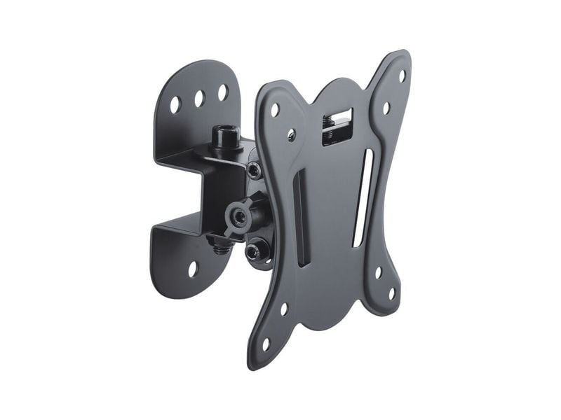 PureMounts Wandhalterung PM-FM10-100 Schwarz Neig- und schwenkbarer TV-Halter