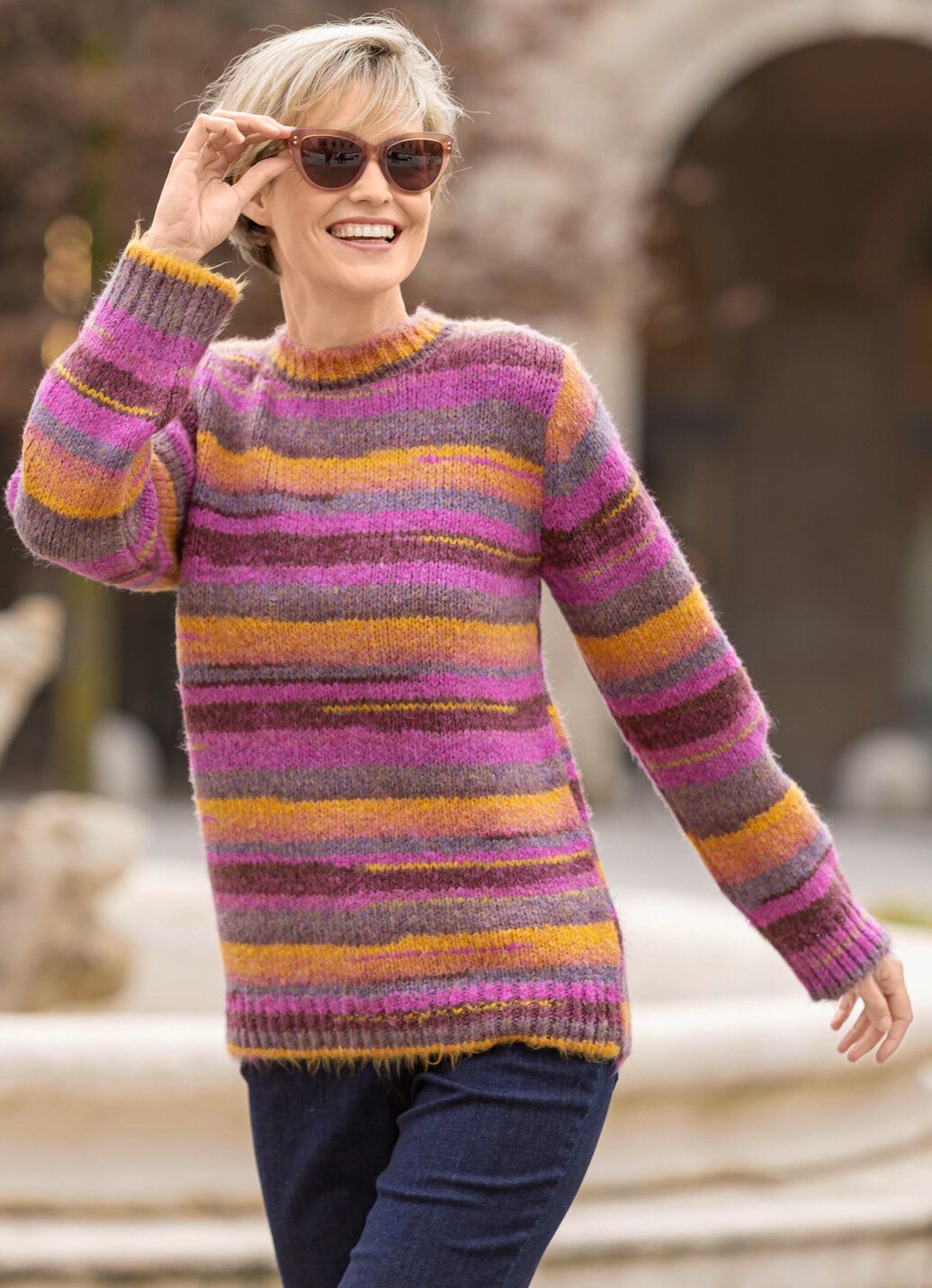 Pullover mit Farbverlauf