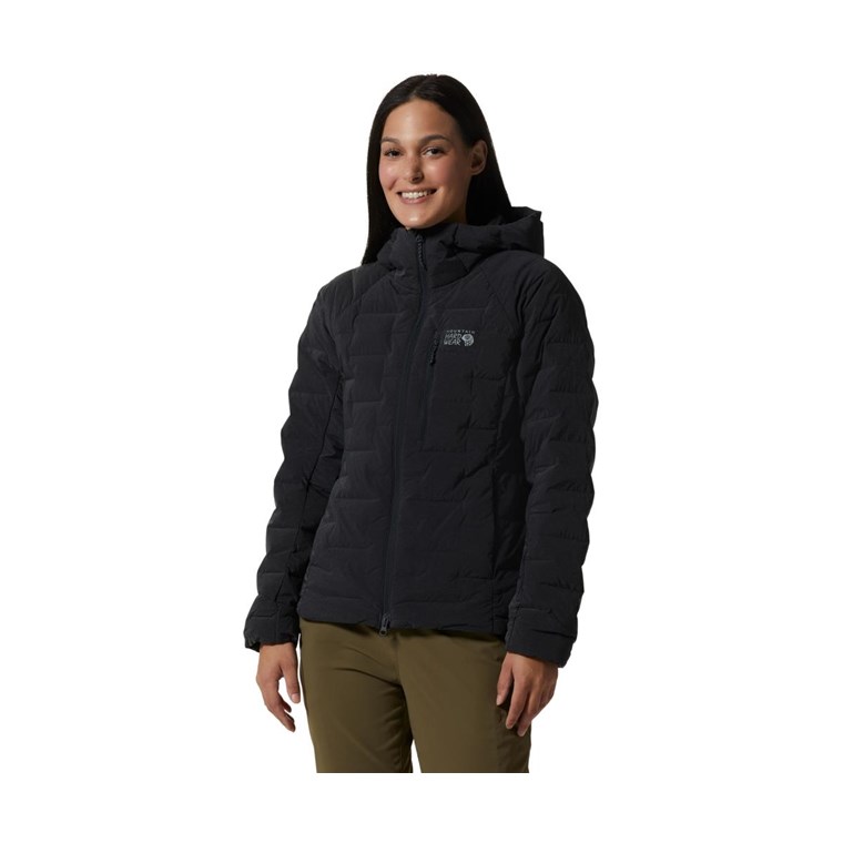 Mountain Hardwear Stretchdown Hoody Jacket Women Dark Storm Heather