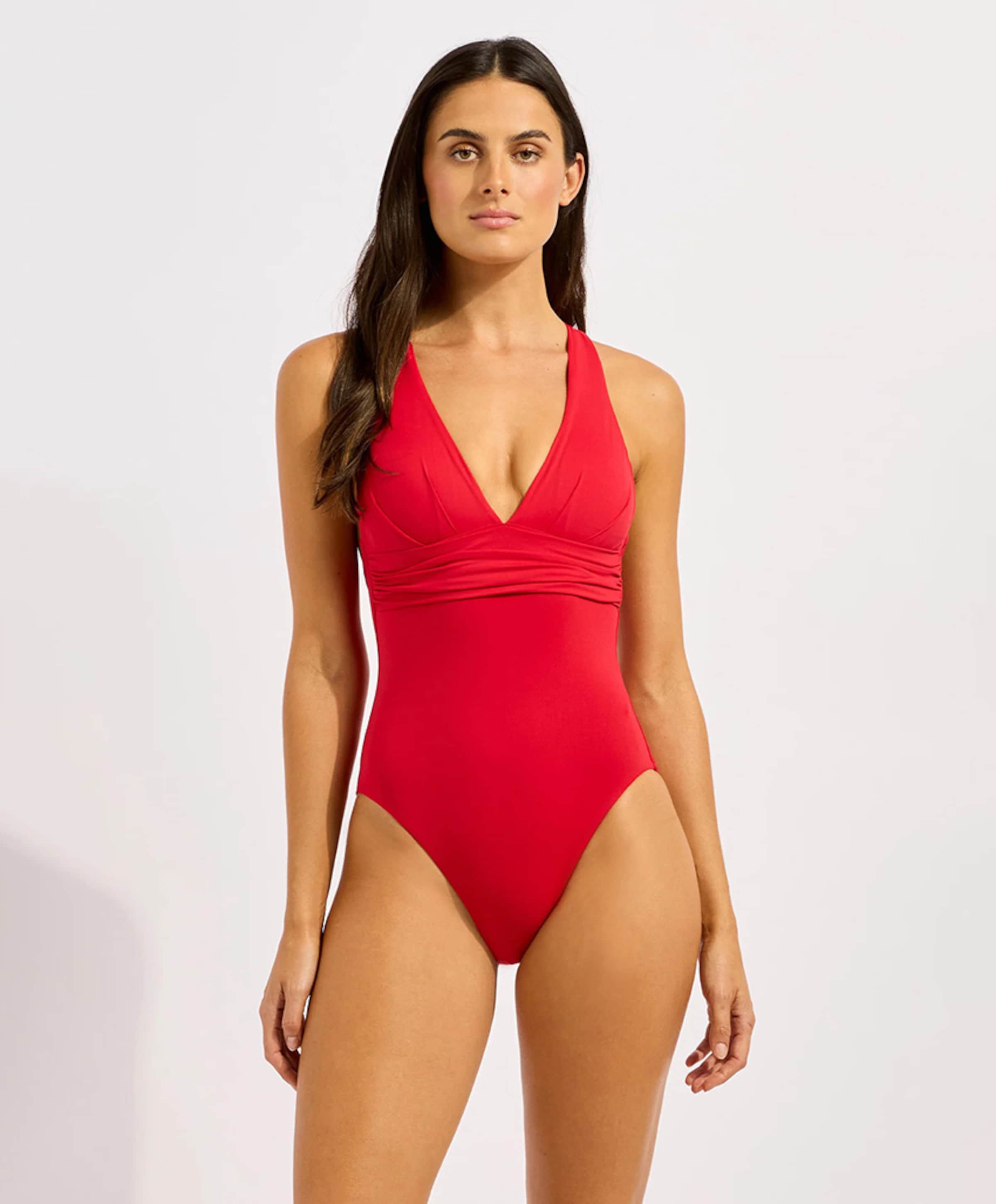 Seafolly Dames badpak rood