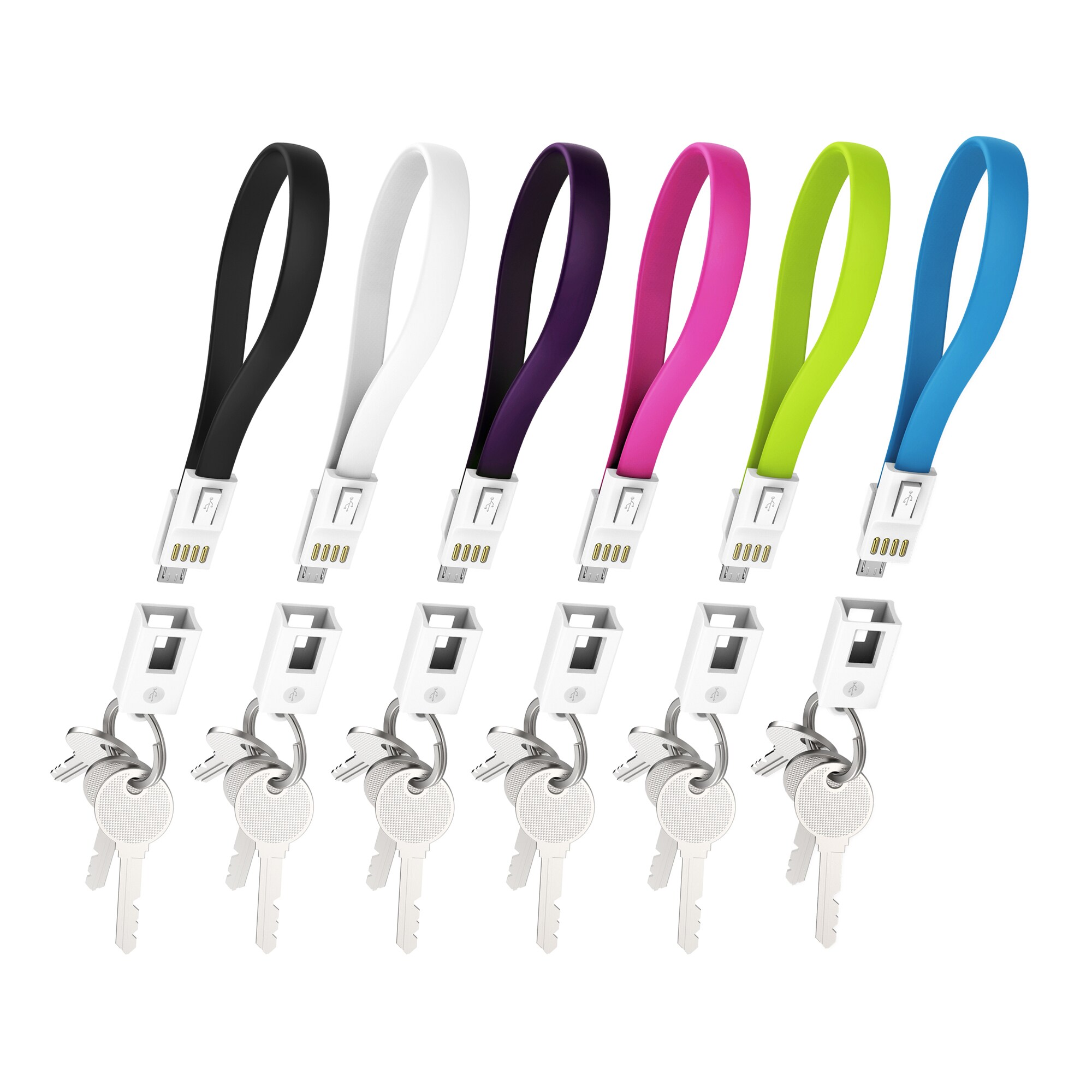 Xlayer COLOURLINE Kabel Colour Line Key Cable Micro USB 0.2m