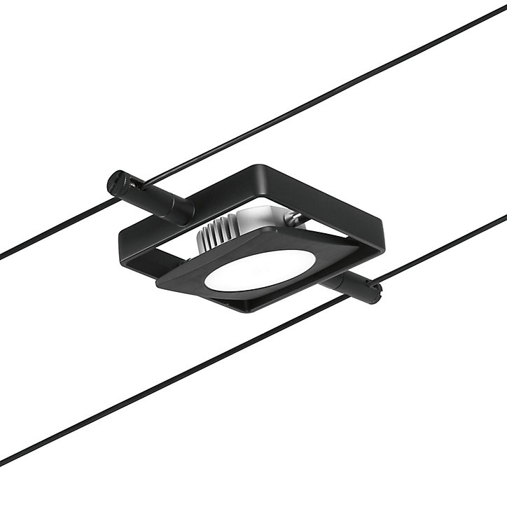 Kit cable Set MacLED 5 spots 450lm 4,5W 60VA 5m blanc chaud Paulmann noir mat