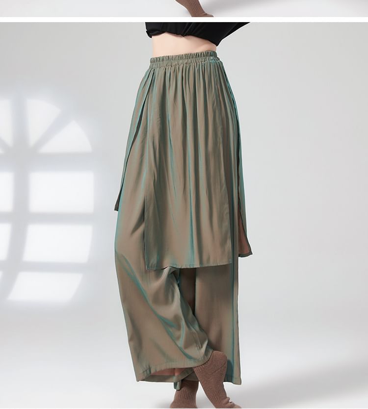 Cossita - High Rise Plain Asymmetrische Wijde Broek