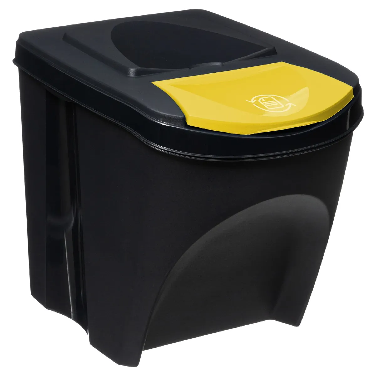 Five Simply Smart Lot de 3 Poubelles de Tri 25 L - Gris
