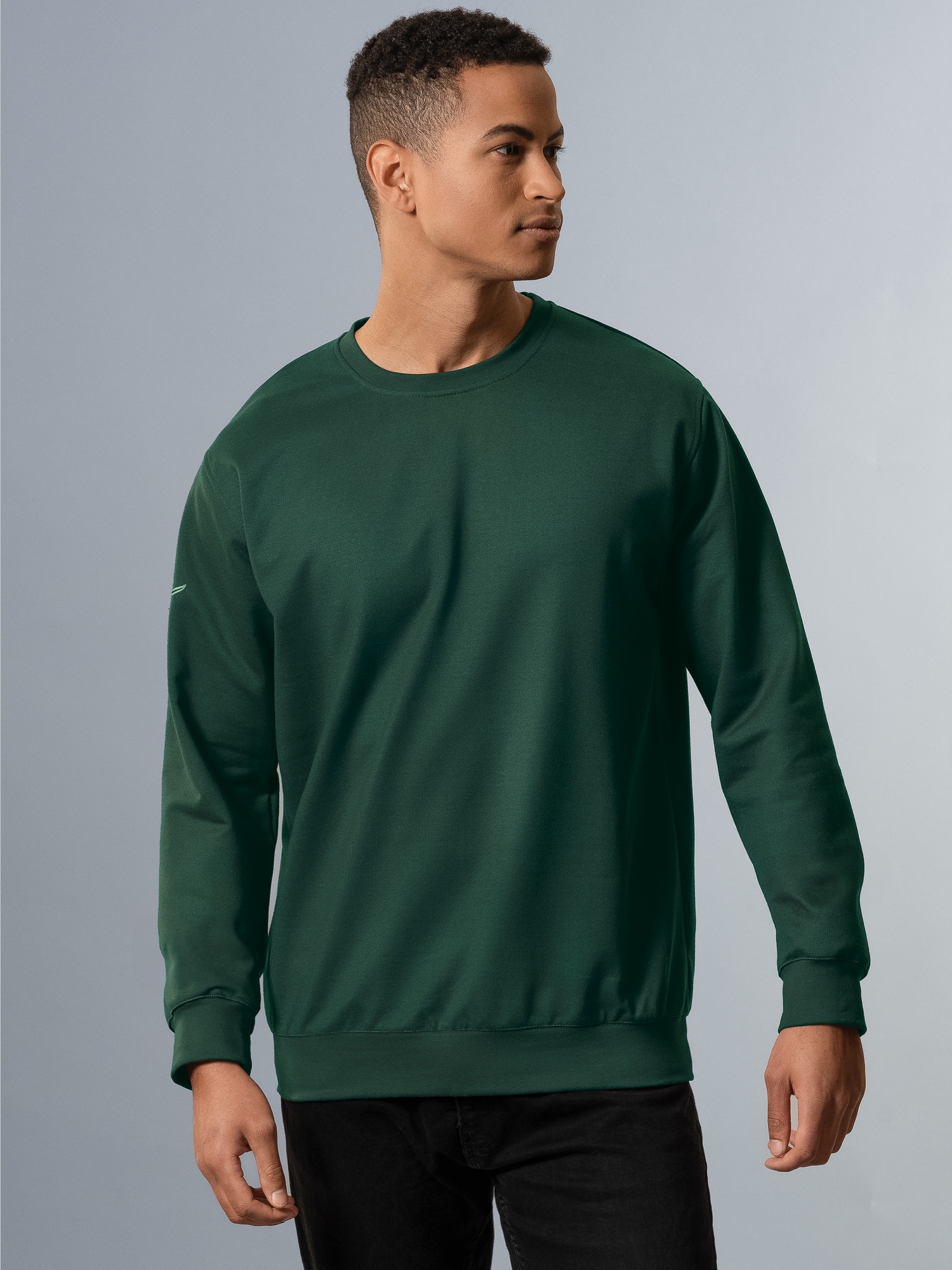 Sweatshirt aus Biobaumwolle Tanne