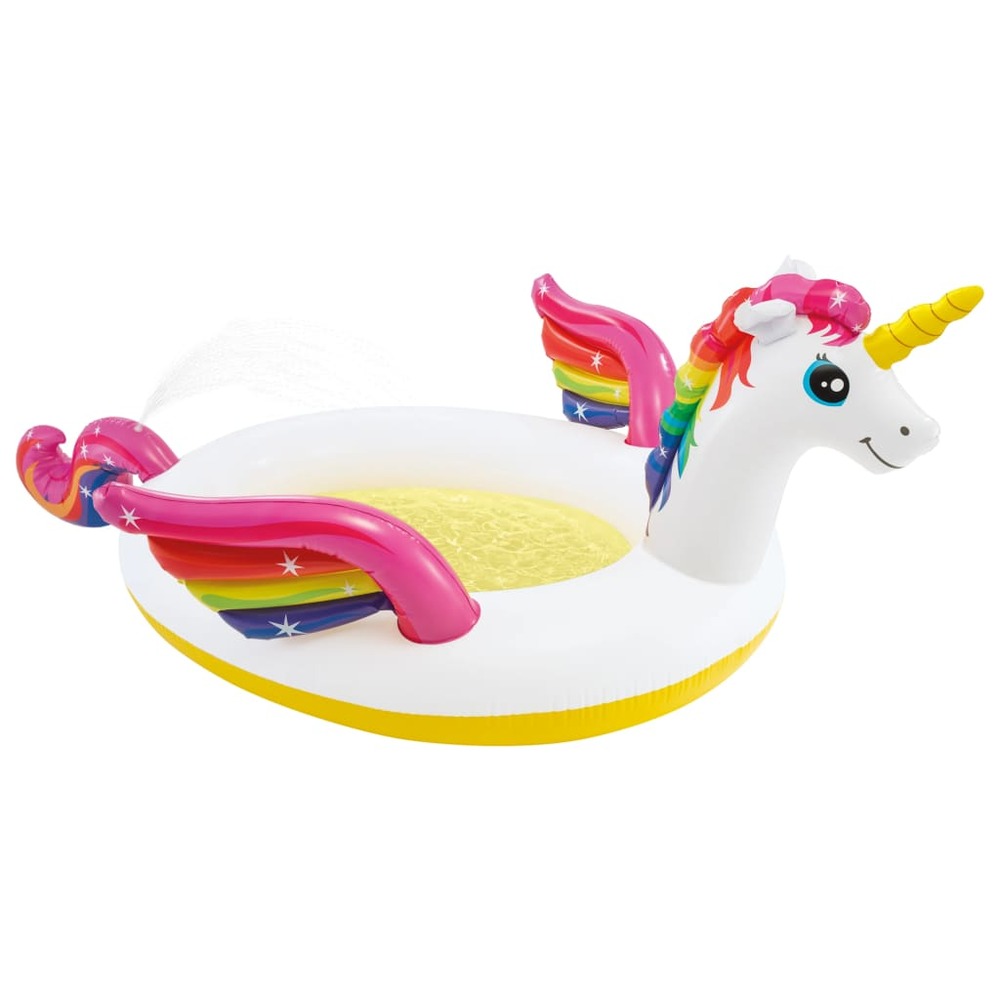 Piscine à pulvérisation forme de licorne 272x193x104 cm