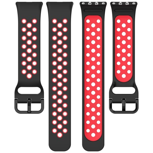 Samsung Galaxy Fit3 Silikon Armband Dual Color (Gelenkumfang: 160-230mm) - Schwarz / Grau