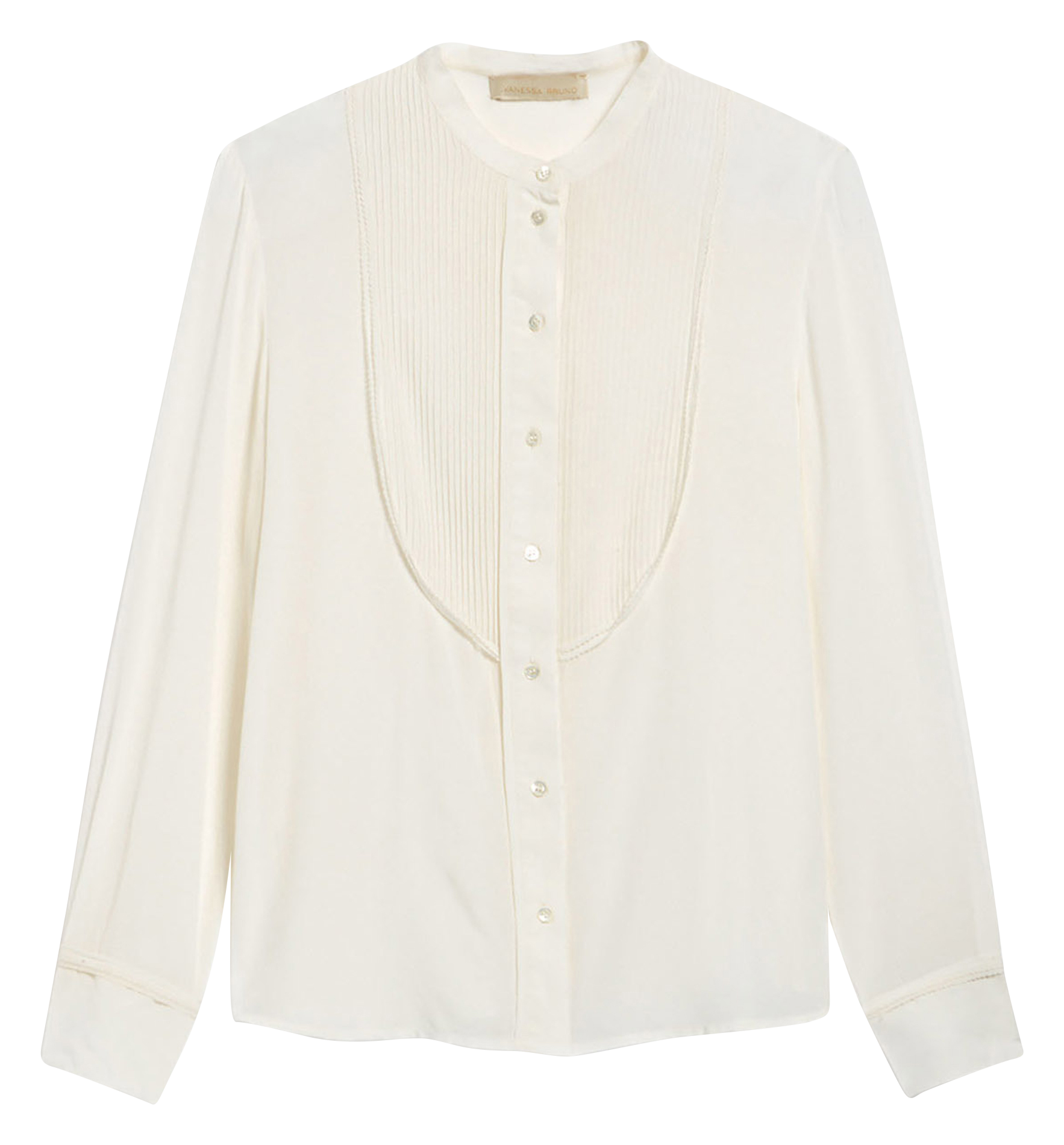 DEAL - Blouse ample en soie mélangée | Blanc