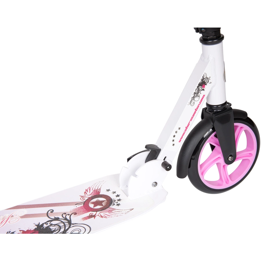 Star Scooter Roller 205mm XXL Trittbrett weiß, lila