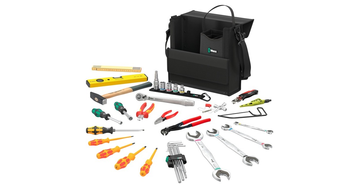 Wera2go SHK 1 gereedschapsset voor gebruik in de sanitair- en HVAC sector  (Zwart, 36‑delig)