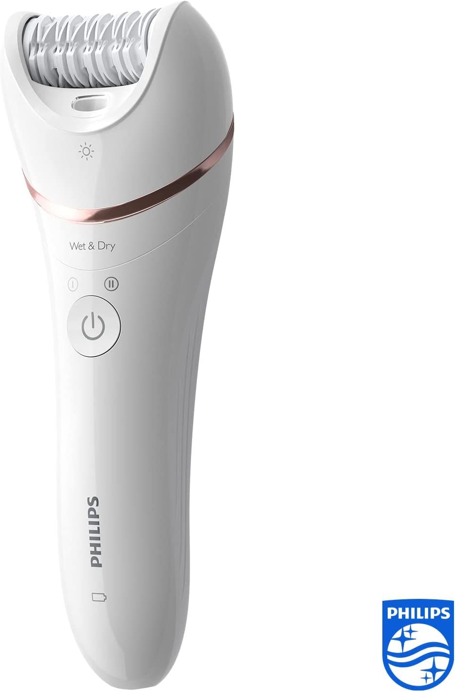 Philips Epilierer Series 8000 - inkl. 8 Aufsätze, kabellos mit Nass- und Trockenfunktion