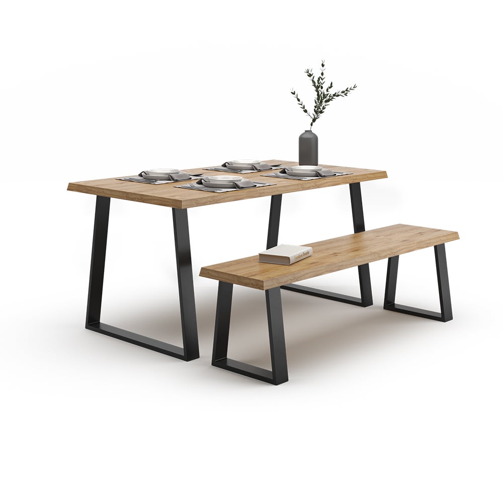 Vicco Loft Tischkufen Trapez 72cm Tischbeine DIY Tischgestell Esstisch Möbelfüße