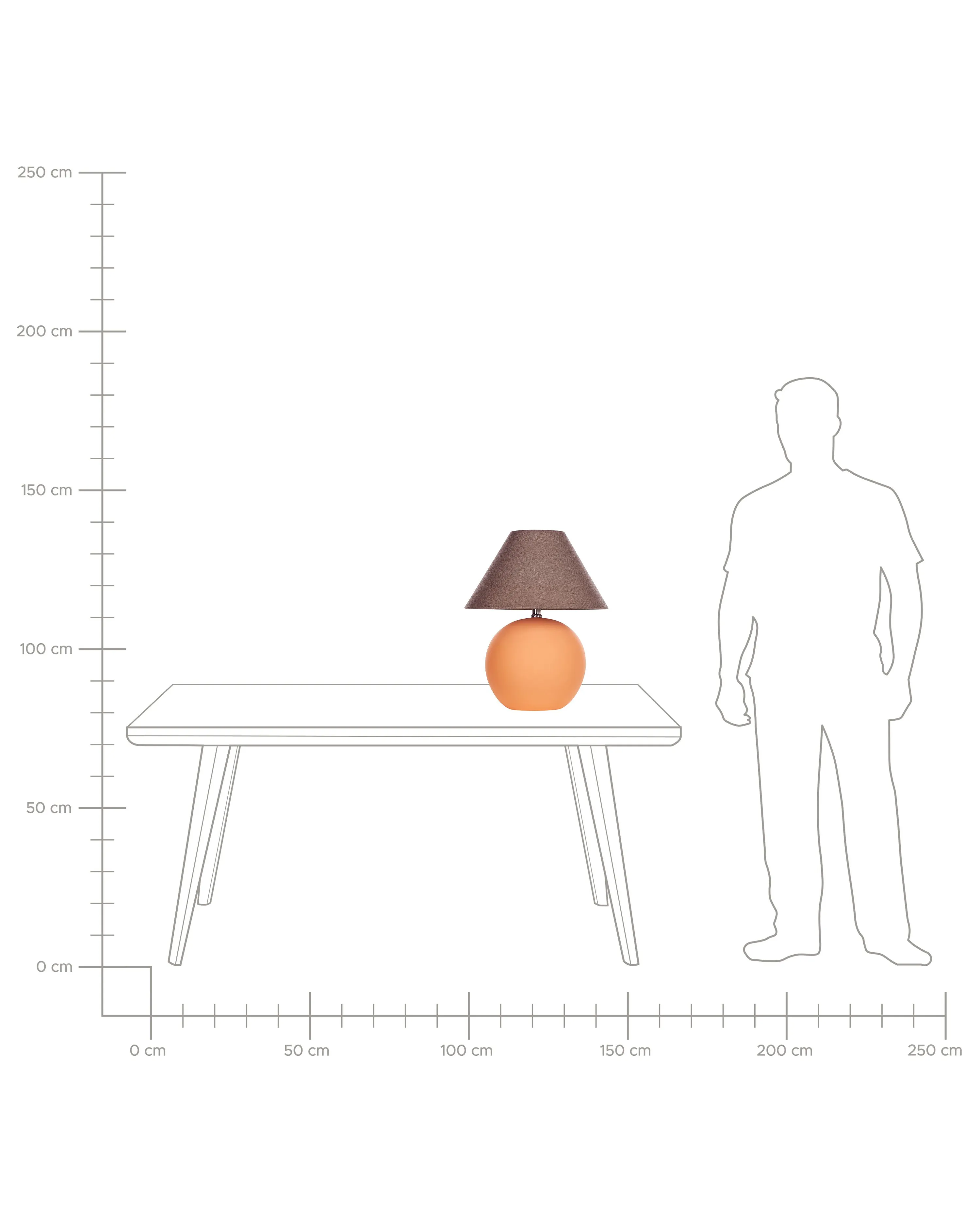 Tafellamp LIMIA Keramiek Oranje