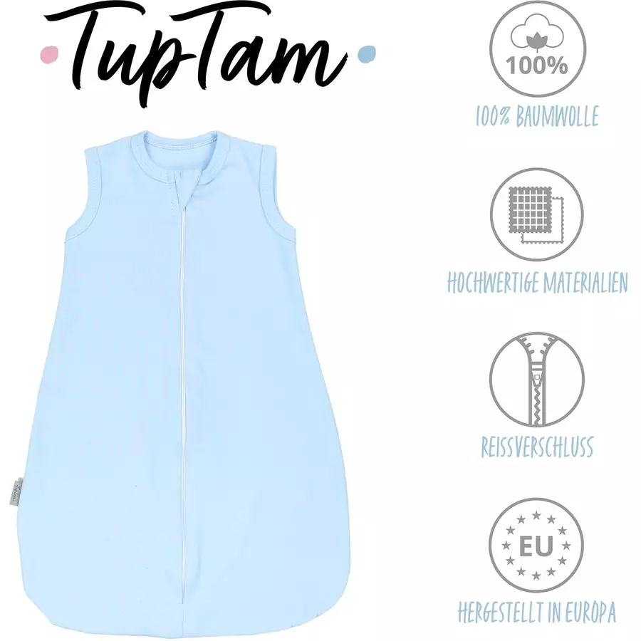 TupTam Baby Sommerschlafsack Kleine Kinder hellblau