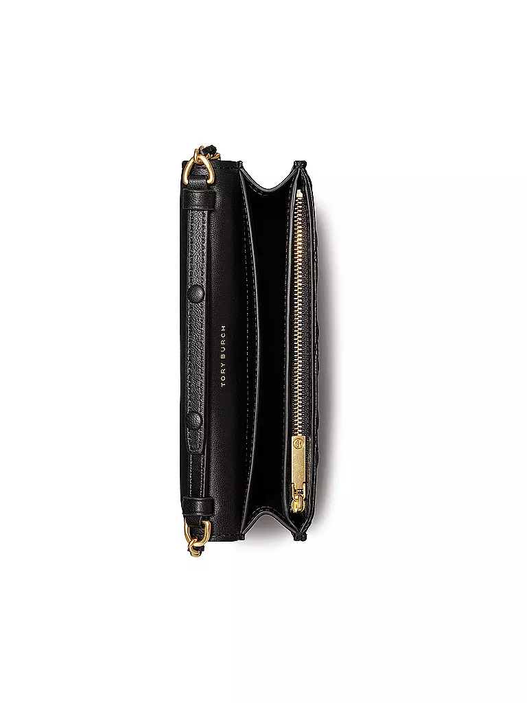 TORY BURCH Ledertasche - Umhängetasche FLEMING SOFT CHAIN WALLET schwarz